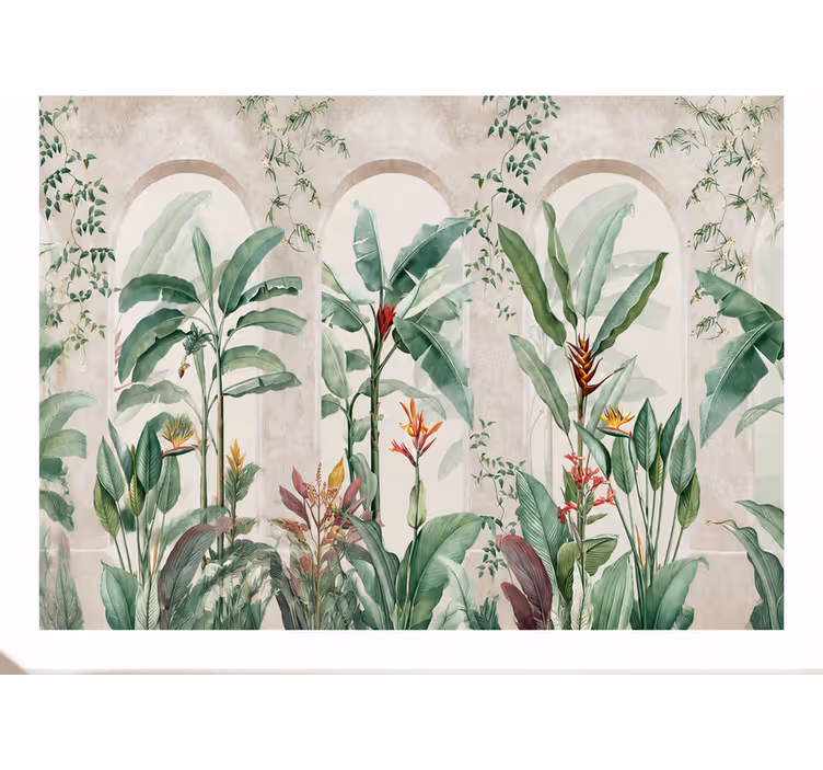 Mural de parede natureza arcos tropicais grandes - TenStickers