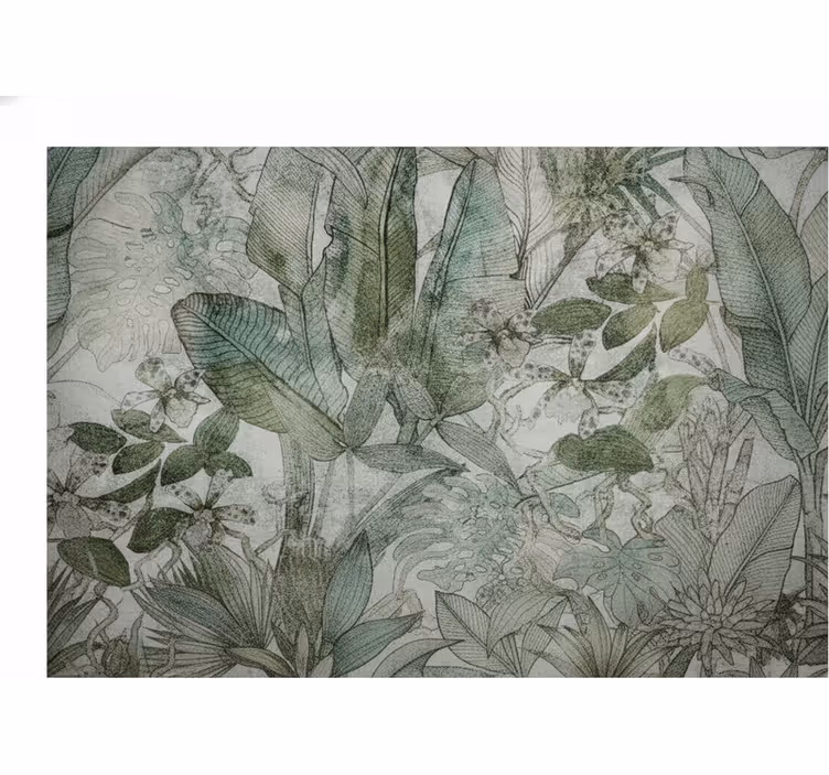 Mural de parede natureza jardim tropical verde - TenStickers