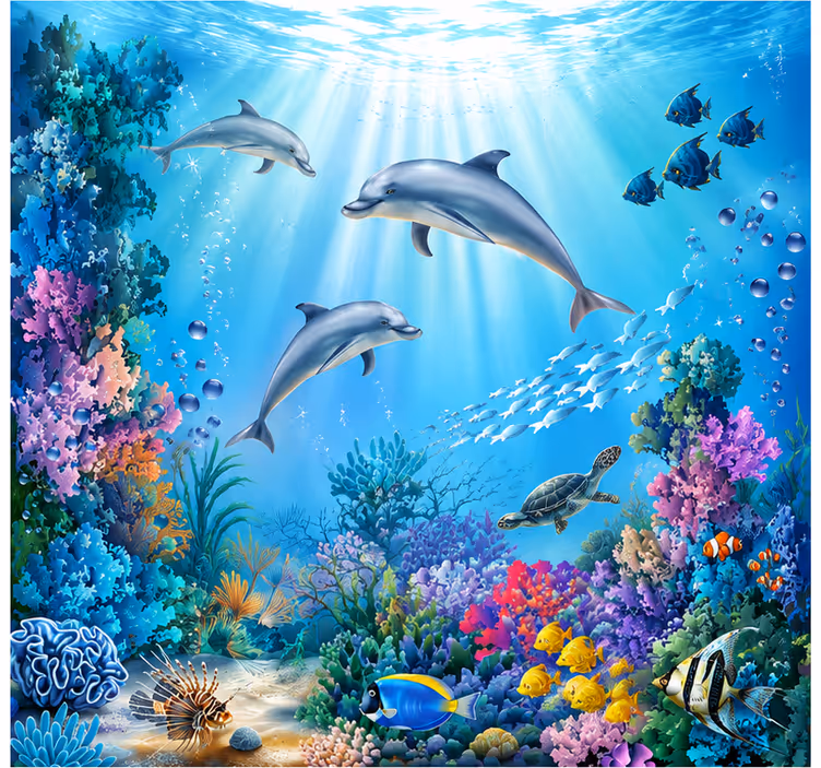 Mural de parede mar animal - TenStickers