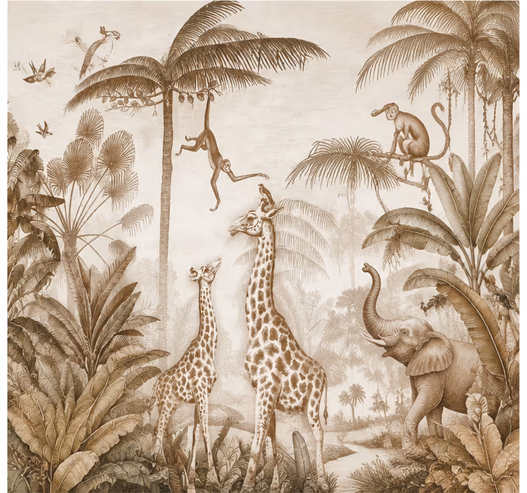 Mural de parede animais selva - TenStickers
