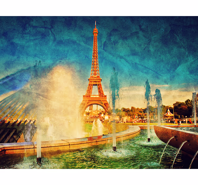 Fotomurais de lugares Vistas da torre eiffel - TenStickers