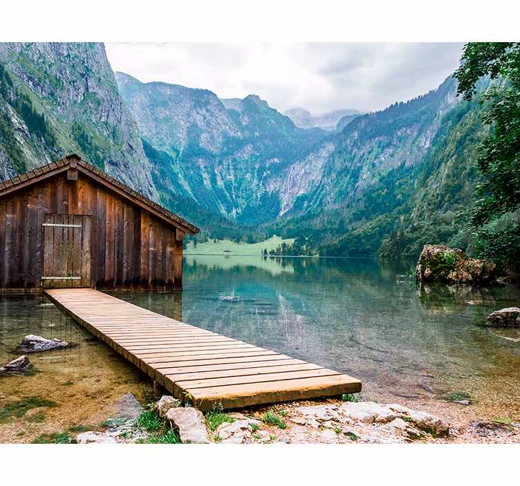 Fotomurais de paisagens Cais na Montanha - TenStickers