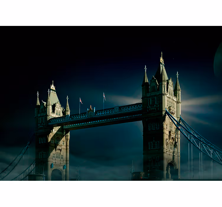 Fotomurais de lugares Ponte de londres à noite - TenStickers