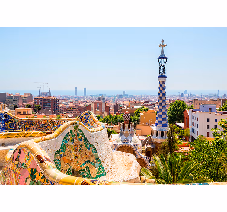 Fotomural decorativo Park Güell Barcelona - TenStickers