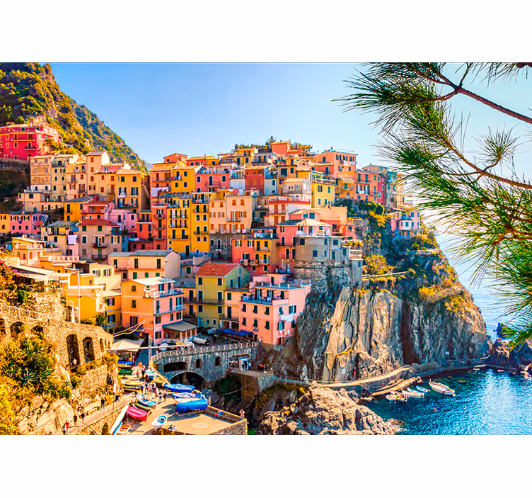 Fotomurais cidades e países Costa Italiana - TenStickers
