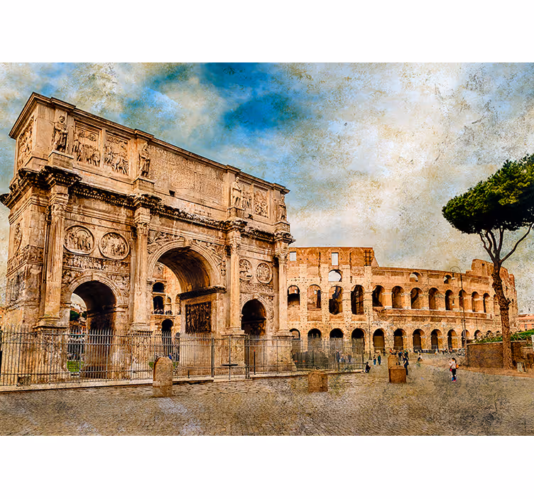 Fotomural decorativo de Arco de Constantino Itália - TenStickers