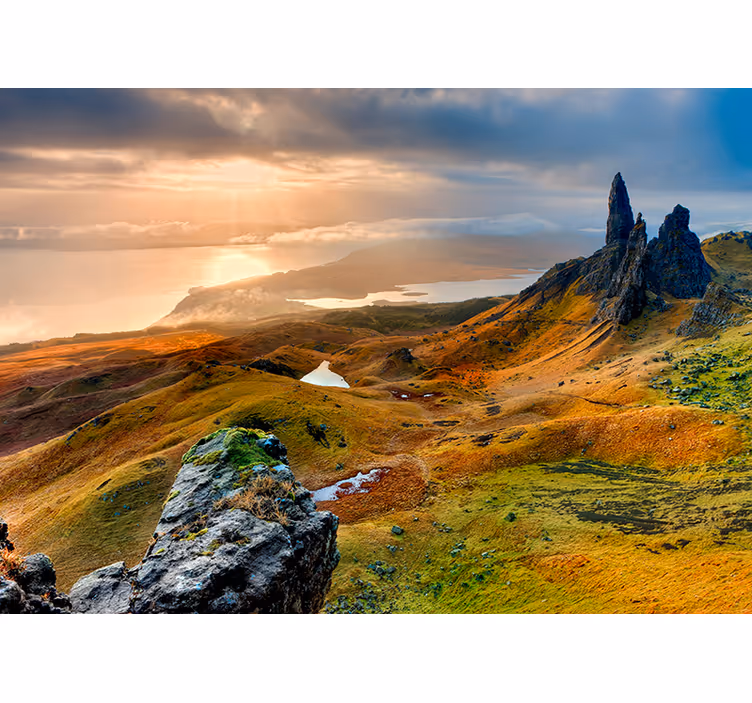 Fotomurais de paisagens Ilha da natureza skye - TenStickers