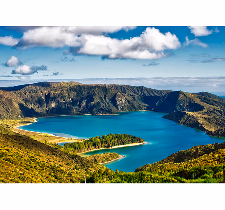 Fotomural de Paisagens Lagoa do Fogo - TenStickers