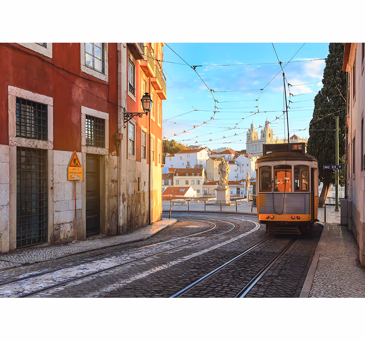 Fotomural rua de Lisboa - TenStickers
