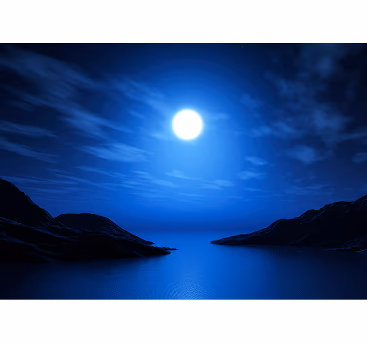 Fotomurais de paisagens Lagoa Azul - TenStickers
