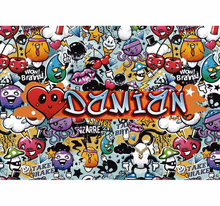 Mural de parede decorativo arte urbana Emoticons  - TenStickers