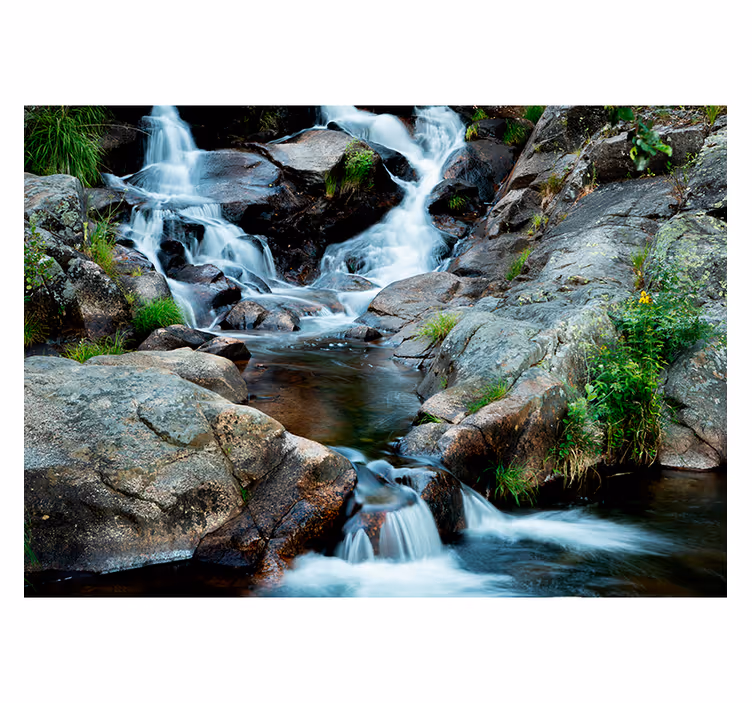 Mural de parede paisagem cascata nítida - TenStickers