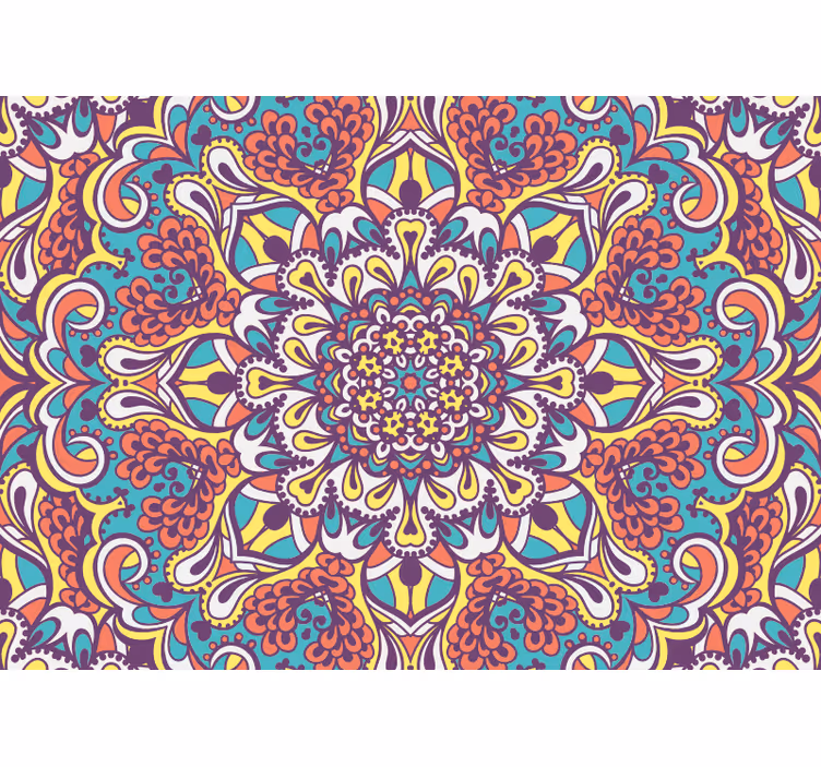 Fotomural Mandala azul - TenStickers