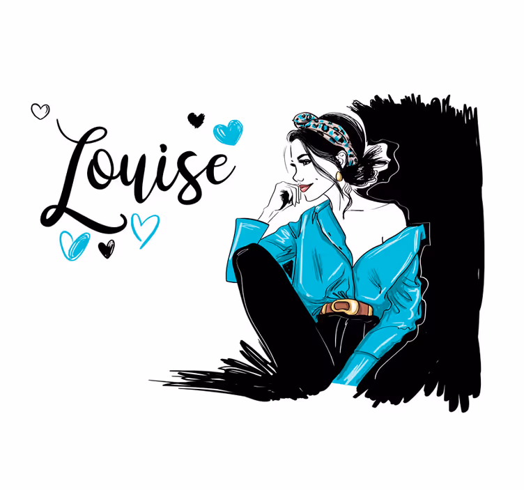 Murais de Parede Amando moda com nome - TenStickers