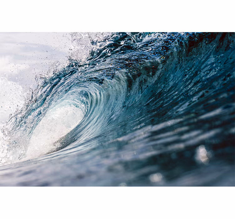 Fotomural para casa de banho ondas grandes - TenStickers