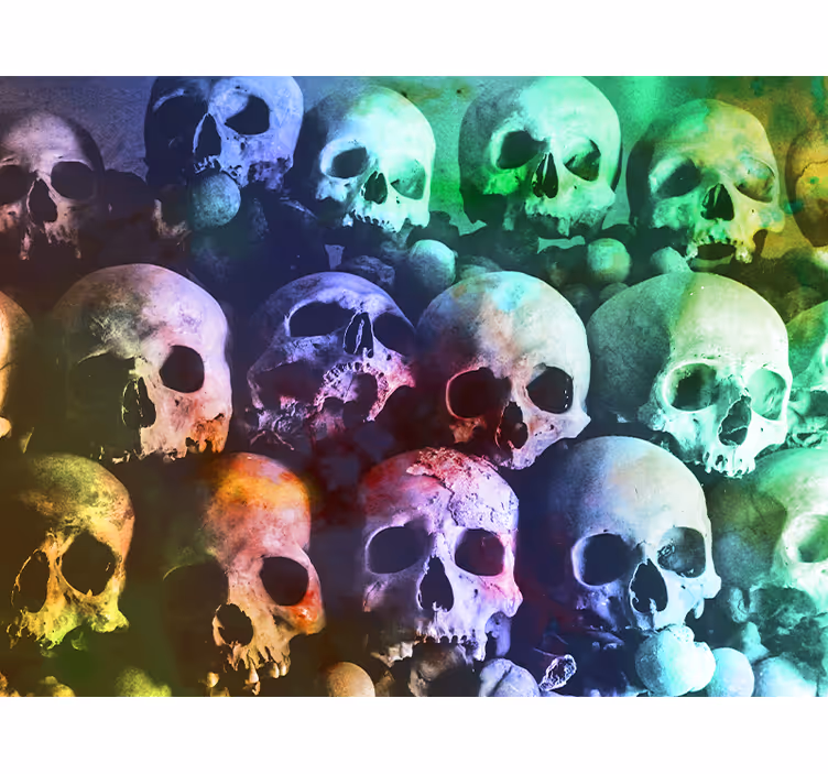 Murais de Parede Caveira colorida - TenStickers