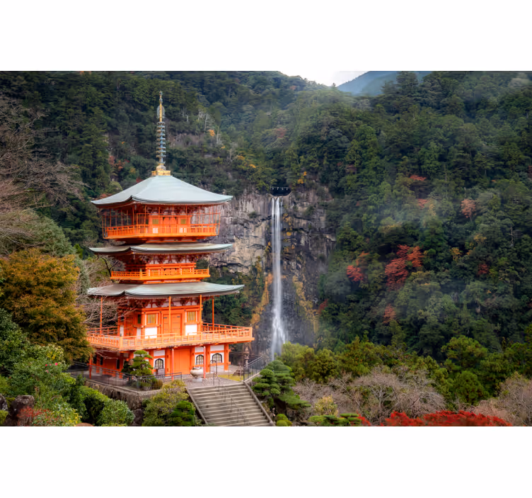 Fotomurais de paisagens pagode histórico japonês - TenStickers