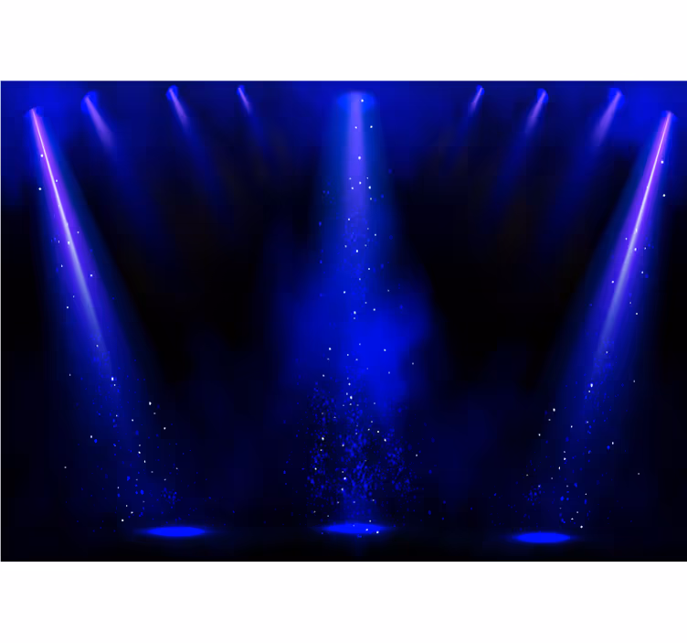 Mural de parede abstrato com efeito de partículas de luz - TenStickers