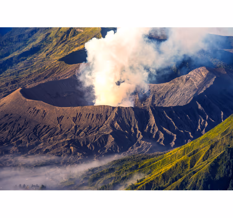 Mural de parede montanha erupção vulcânica majestosa - TenStickers