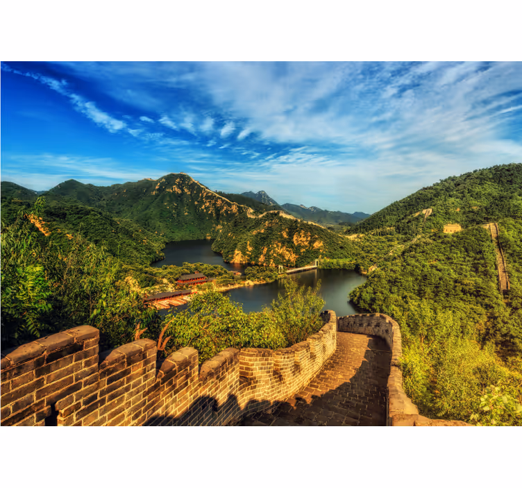 Fotomurais de paisagens vista da grande muralha - TenStickers