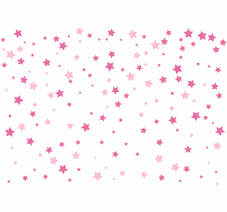 Mural de parede amor design de padrão de estrelas - TenStickers