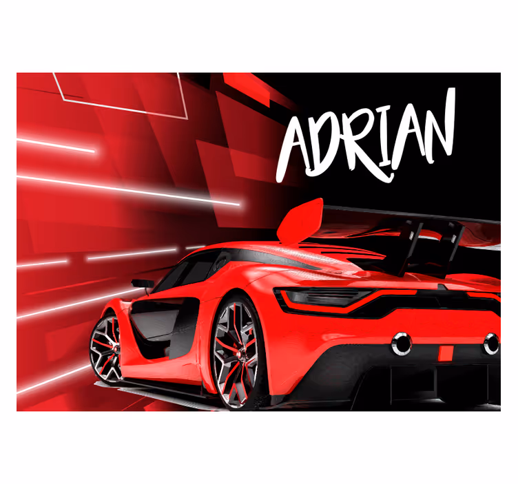 Murais de Parede Carro esportivo vermelho - TenStickers