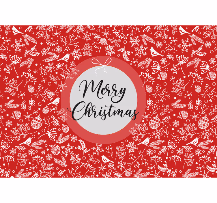 Mural de parede Natal desejos festivos de férias - TenStickers