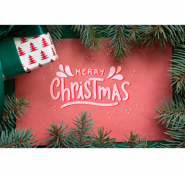 Mural de parede Natal boas Festas - TenStickers