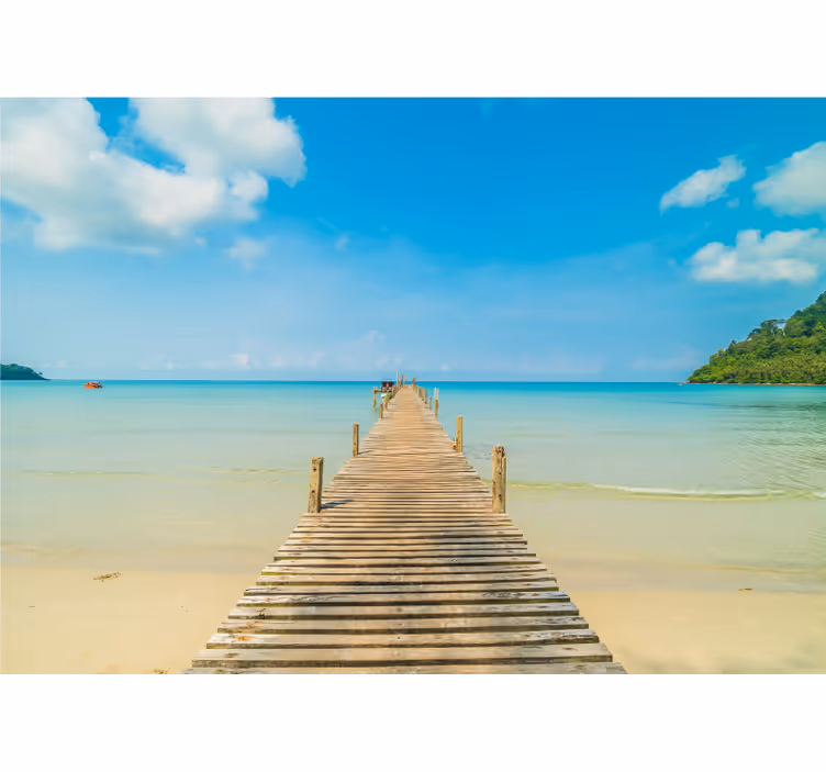 Fotomurais de paisagens fotomural da parede corredor da  - TenStickers