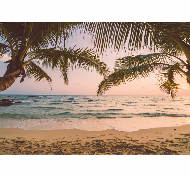 Fotomural para casa de banho praia idílica - TenStickers