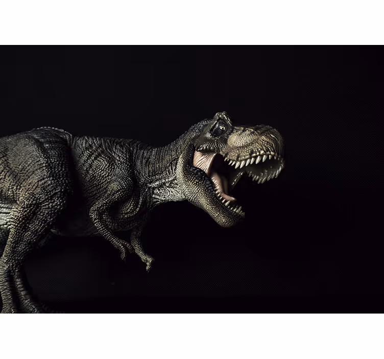 fotomural de parede da sala de estar caminhando dinossau - TenStickers
