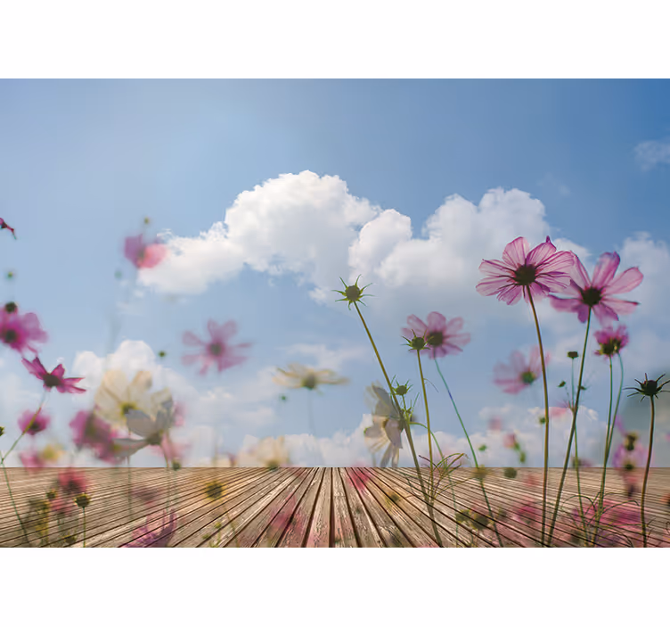 Fotomurais flores flores sutis - TenStickers