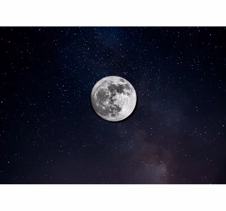 Mural de parede espaço esfera lunar brilhante - TenStickers
