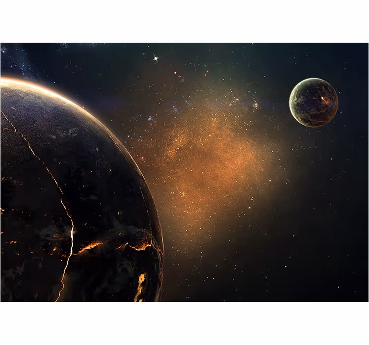 Mural de parede espaço visão planetária galáctica - TenStickers