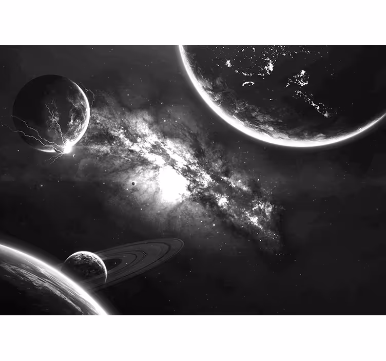 Mural de parede espaço exploração de galáxias - TenStickers