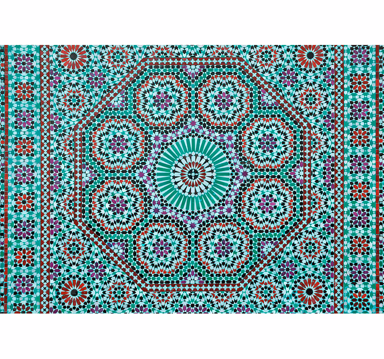Fotomurais texturas e padrões Mosaico de círculo em estilo marroq - TenStickers