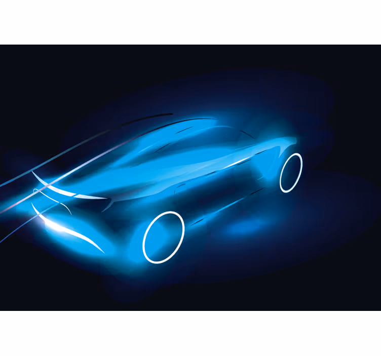 Mural de parede veículos design de carro futurista - TenStickers