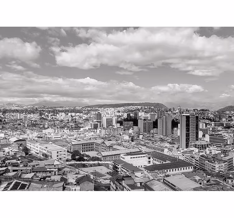 Fotomurais cidades e países perspectiva do horizonte urbano - TenStickers