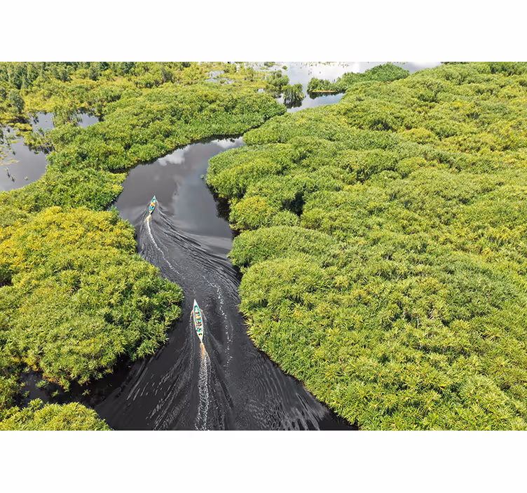 Fotomurais de paisagens viagem panorâmica pelo rio - TenStickers