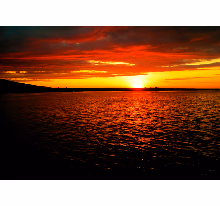 Fotomurais de paisagens crepúsculo acima do oceano - TenStickers
