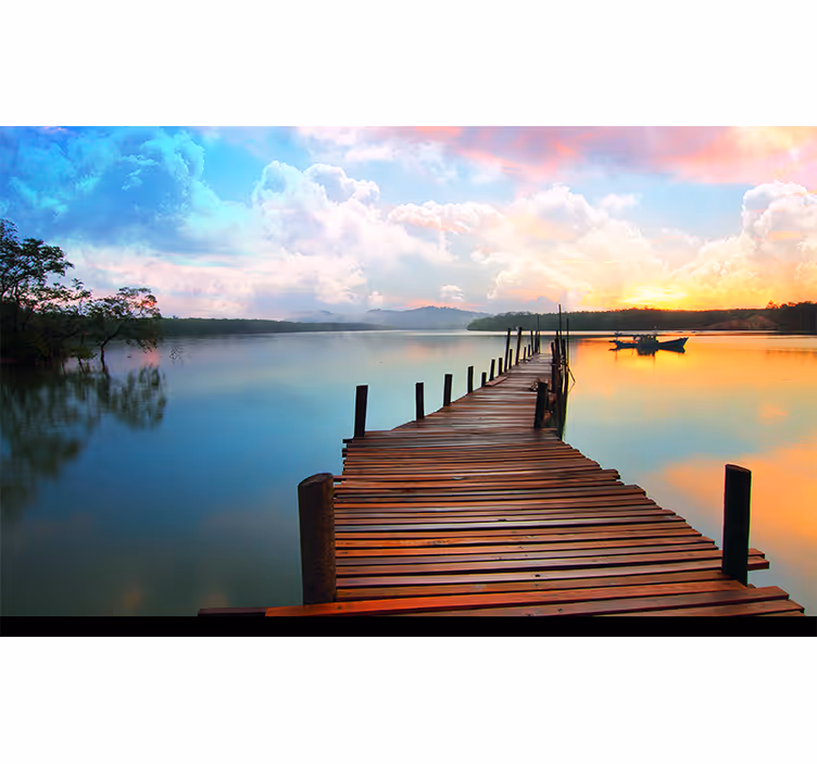 Fotomurais de paisagens caminho sereno de Água - TenStickers