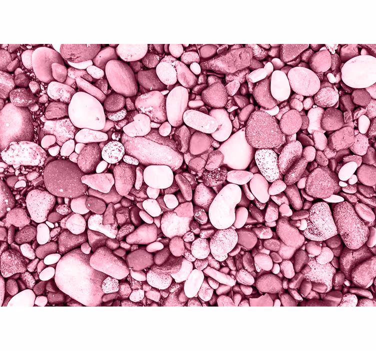 Fotomural para casa de banho de pedras rosas - TenStickers
