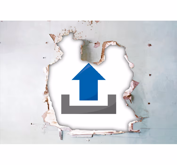 Fotomurais texturas e padrões Efeito trompe l'oeil de parede queb - TenStickers