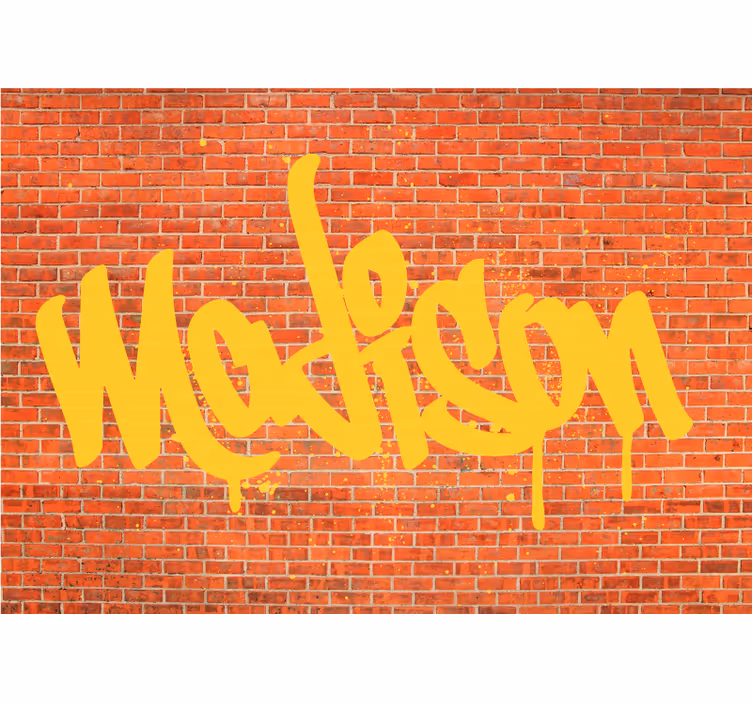 Mural de parede de arte urbana criação de texto em grafite - TenStickers
