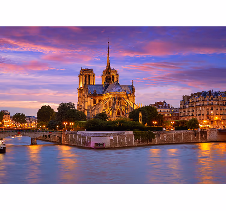 Mural de parede paris basílica de notre-dame - TenStickers
