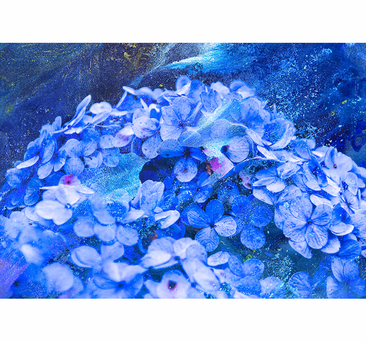 Fotomurais flores arranjo floral azul - TenStickers