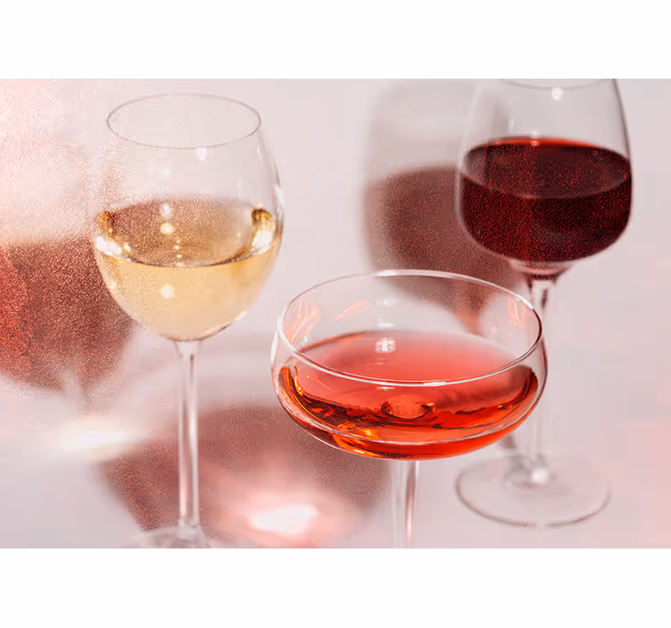 Mural de parede música copos de vinho elegantes - TenStickers