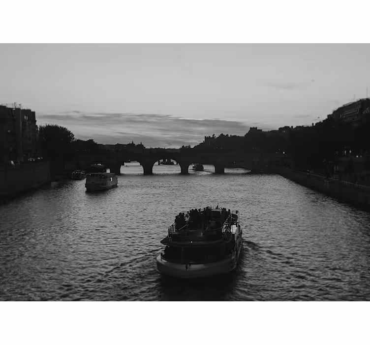 Fotomurais cidades e países vista do rio paris - TenStickers