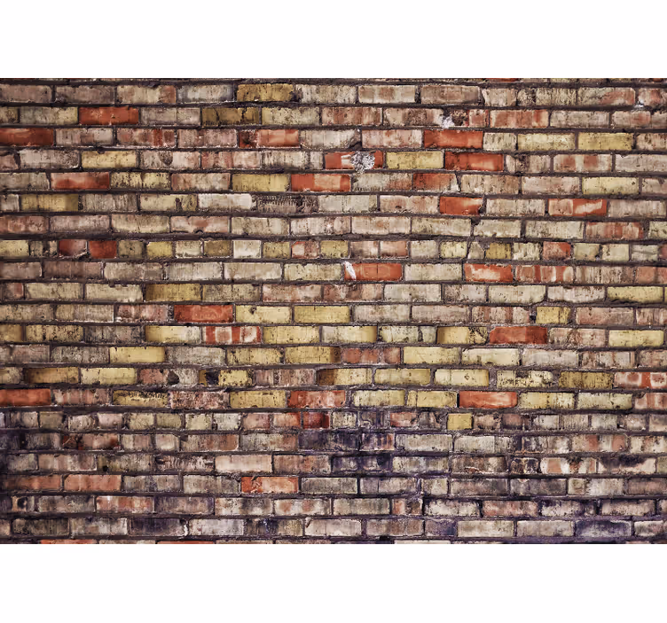 Mural de tijolos textura de tijolo vintage - TenStickers