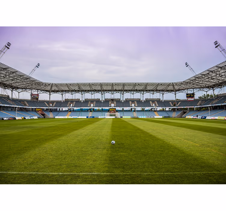 Papel de parede fotomural do quarto do campo de futebol - TenStickers